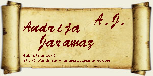 Andrija Jaramaz vizit kartica